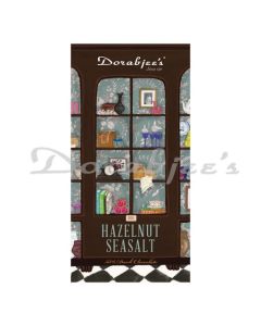 DORABJEES HAZELNUT SEA SALT 55% DARK  CHOCOLATE 90G