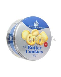 K HARRODSON BUT COOKIES GOLD TIN 200G