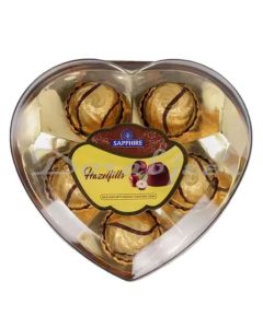 SAPPHIRE HAZELFILL T8 HEART SHAPE CHOCOLATE 106G