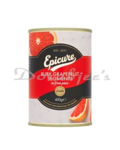 EPICURE RUBY GRAPEFRUIT SEGMENTS IN FRUIT JUICE TIN 410G