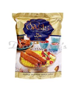OASIS FROZEN NAWABI MUTTON SEEKH KEBAB 500G