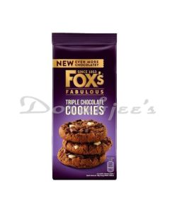 FOX FABULOUS TRIPLE CHOCOLATE COOKIES 180G