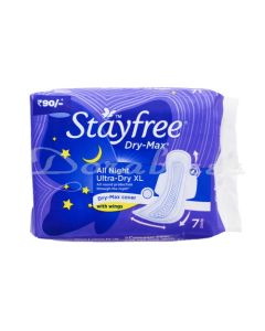 STAYFREE DRY-MAX SANITARY PADS XL 7