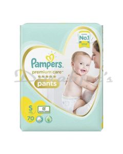 PAMPERS PREMIUM CARE PANTS DIAPERS SMALL 70 COUNT - S