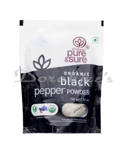 PURE AND SURE ORGANIC  BL PEPPER POW100G