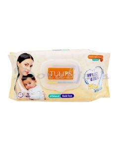 TULIPS BABY WET WIPES WITH LID