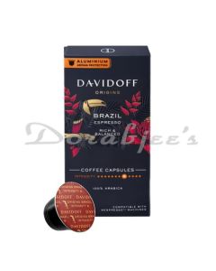 DAVIDOFF BRAZIL ESPRESSO COFFEE CAPSULES 55G