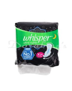 WHISPER BINDAZZZ NIGHTS HEAVY FLOW XXL 317MM  SANITARY 15 SANITARY PADS