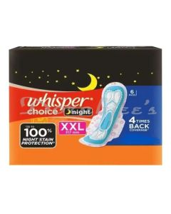 WHISPER CHOICE NIGHT XXL 317MM  6 SANITARY PADS