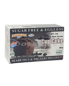 BLISS SUGARLESS SUGAR FREE CHOCOLATE & BLACK CURRANT CUP CAKE 80