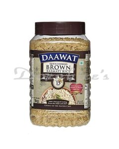 DAWAT QUICK COOK BROWN BASMATI RICE JAR 1KG