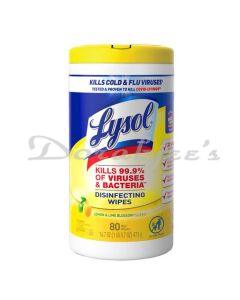 LYSOL LEMON AND LIME BLOSSOM DISINFECTING WIPES 473G