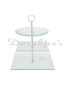 NATURALLYOURS SERVING GLASS TRAY 6129 3PC