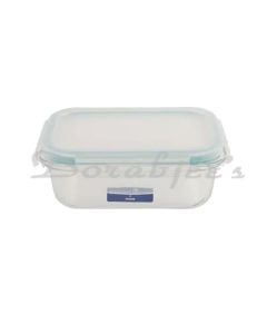 NATURALLYOURS GLASS RECTANGLE CONTAINER 840 ML WITH PP LID