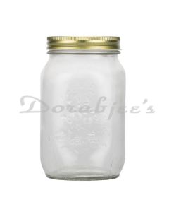 NATUREALYOURS NYSK22SGWL10 GLASS JAR WITH TIN LID1000  1PC