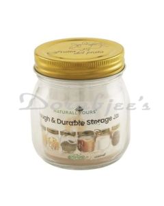 NATURALLYOURS NYSK22SGWL30 GLASS JAR WITH TIN LID 300ML 1PC