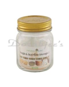 NATURALLYOURS NUSK22SGWL15 GLASS JAR WITH TIN LID 150ML 1PC