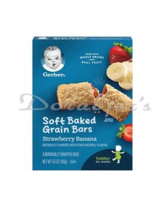 GERBER STRAWBERRY BANANA SOFT BAKED BAR 156G