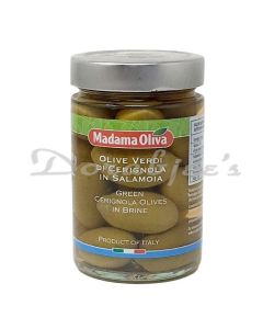 MADAMA OLIVA GREEN CERIGNOLA OLIVES IN BRINE 300G