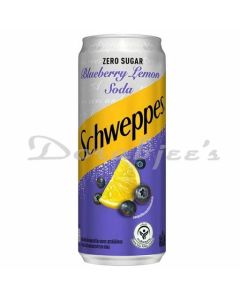 SCHWEPPES BLUEBERRY LEMON SODA 330ML