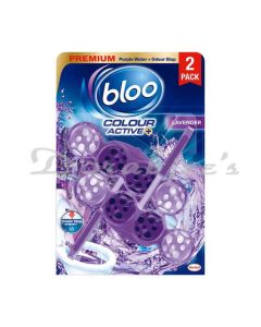 BLOO LAVENDER TOILET RIM BLOCK COLOR ACTION 2X50G