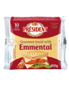 PRESIDENT CHEESE SLICE EMMENTHAL 200G
