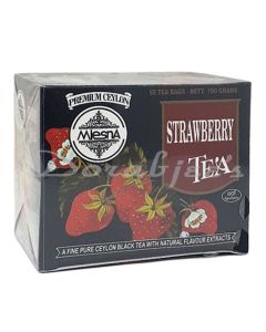MLESNA STRAWBERRY TEA CEYLON TEA BAGS 50 TEA BAG 100G