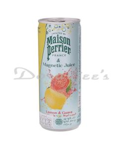 MAISON PERRIER LEMON AND GUAVA SOFT DRINK TIN 250ML