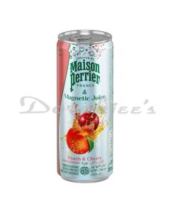 MAISON PERRIER PEACH AND CHERRY SOFT DRINK TIN 250ML