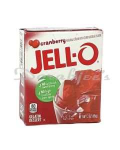 JELL O JELLY PUDDING CRANBERRY JELLY  85G