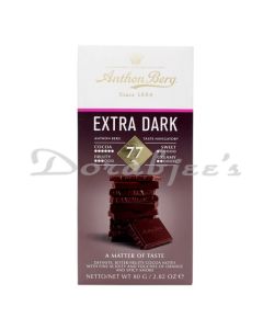 ANTHON BERG 77% EXTRA DARK CHOCOLATE 80G