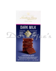 ANTHON BERG  55% DARK MILK CHOCOLATE 80G