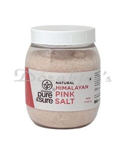 PURE AND SURE NATURAL HIMALAYA PINK SALT 500G