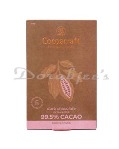 COCOACRAFT 995% COCOA EXTRA BITTER DARK CHOCOLATE COUVERTURE 210G