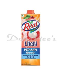 REAL VITAMIN BOOSTER JUICE LITCHI 1 LTR