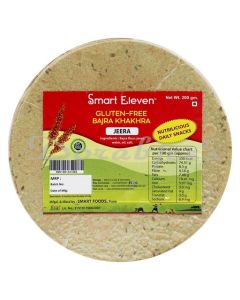 SMART ELEVEN GLUTEN FREE MILLET KHAKHRA 200G   BAJRA JEERA