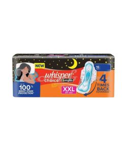 WHISPER CHOICE ON XXL 317MM 18 SANITARY PADS
