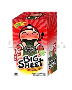 TAO KAE NOI CRISPY SEAWEED BIG SHEET 32G X 12PACK  SPICY FLAVOR