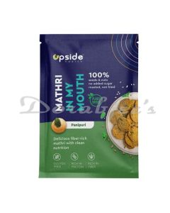 UPSIDE HEALTH GLUTEN FREE MATHRI 45G PANIPURI FLAVOUR VEGAN GLUTEN FREE ALL NATURAL