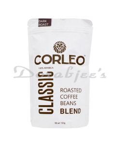 CORLEO CLASSIC DARK ROASTED ARABICA COFFEE BEANS 150G
