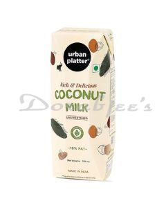URBAN PLATTER UNSWEETENED COCONUT MILK 250ML
