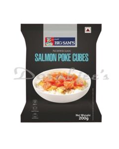 BIG SAMS FROZEN NORWEGIAN SALMON POKE CUBES 200G