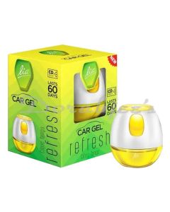 LIA CAR FRESHENER DASH BOARD GEL 45GS CITRIC ZING