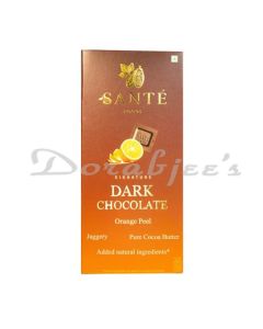 SANTE FOODS JAGGERY CANDIED ORANGE PEEL DARK CHOCOLATE 50G