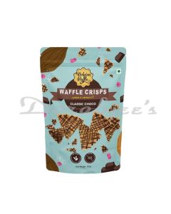 THE BELGIAN WAFFLE CO  CLASSIC CHOCO CRISPS CHIPS 85G