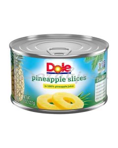 DOLE PINEAPPLE SLICE 100% JUICE 227G