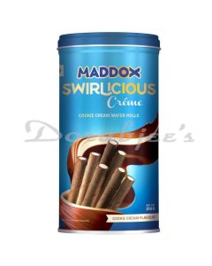 MADDOX SWIRLICIOUS COOKIE WAFER ROLL BISCUIT 105G 10 ST BOX