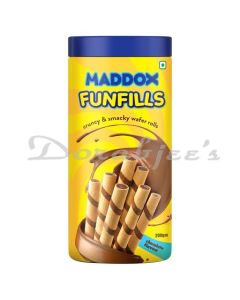 MADDAX FUNFILLS CHOCO WAFER ROLL BISCUIT 200G 26 ST JAR