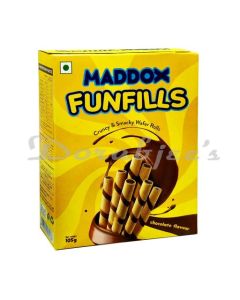 MADDAX FUNFILLS CHOCO WAFER ROLL BISCUIT 105G 20 ST BOX