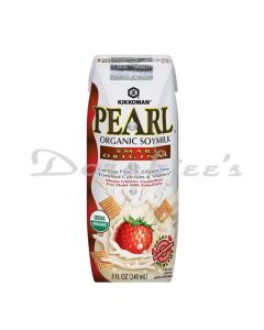 KIKKOMAN PEARL ORGANIC SOYMILK ORIGINAL TETRA PACK  240ML